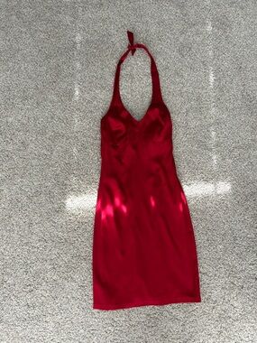 Shoshanna Red Satin Dress